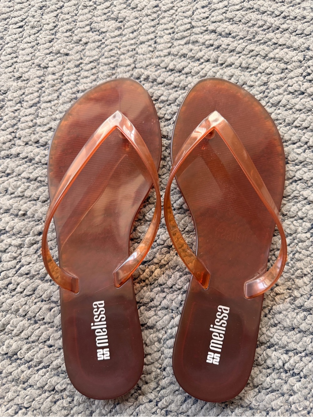 Melissa Translucent Brown Jelly Sandals